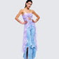 Sela Lavender Printed Midi Top