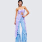 Sela Lavender Printed Midi Top