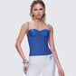Shaelin Slate Mesh Corset Top