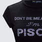 Shirin Black Pisces Rhinestone Top