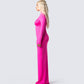Lola Hot Pink Bodycon Maxi Dress