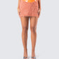 Sierra Orange Fuzzy Skirt model front
