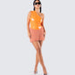 Sierra Orange Fuzzy Skirt
