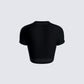 Gwendolyn Black Jersey Graphic Top