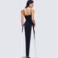 Skylah Black and White Gown