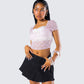 Stefanie Pink Lace Top