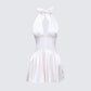 Sunniva White Corset Mini Dress product front