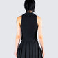 Supriya Black Cropped Vest