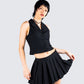 Supriya Black Cropped Vest