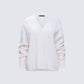 Sylvana Cream Knit Button Down Cardigan product front