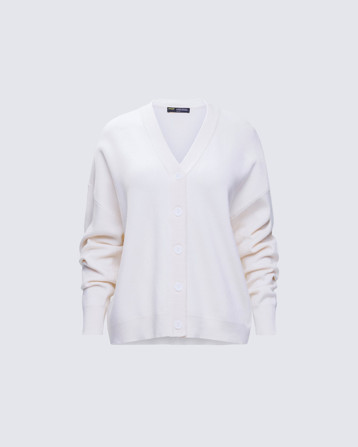 Sylvana Cream Knit Button Down Cardigan product front