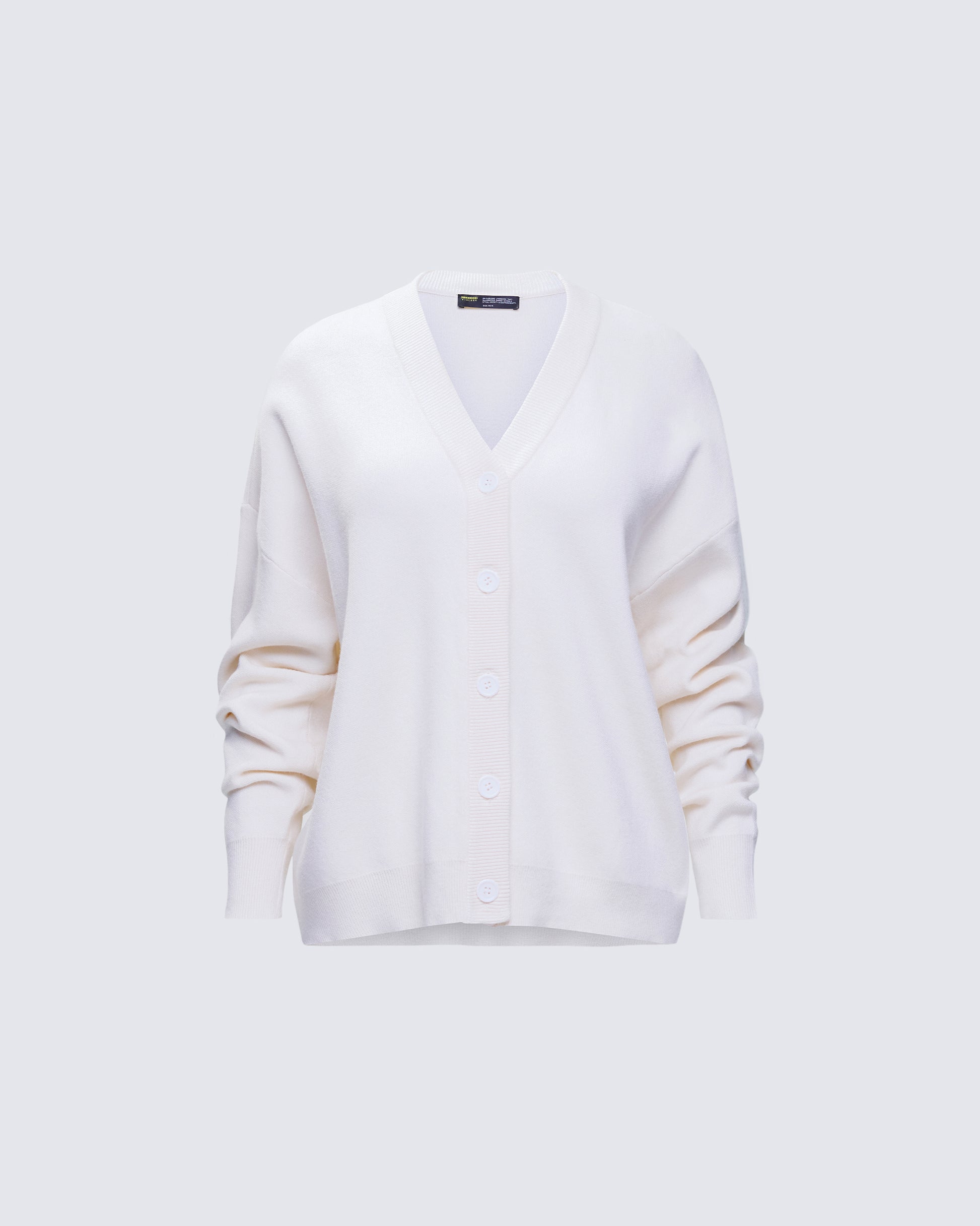 Sylvana Cream Knit Button Down Cardigan product front