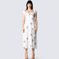 Crue Floral Print Midi Dress model front
