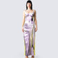Mirabel Body Print Maxi Dress model front