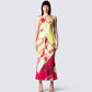 Everleigh Abstract Print Dress model front