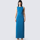 Jenara Navy Maxi Dress model front