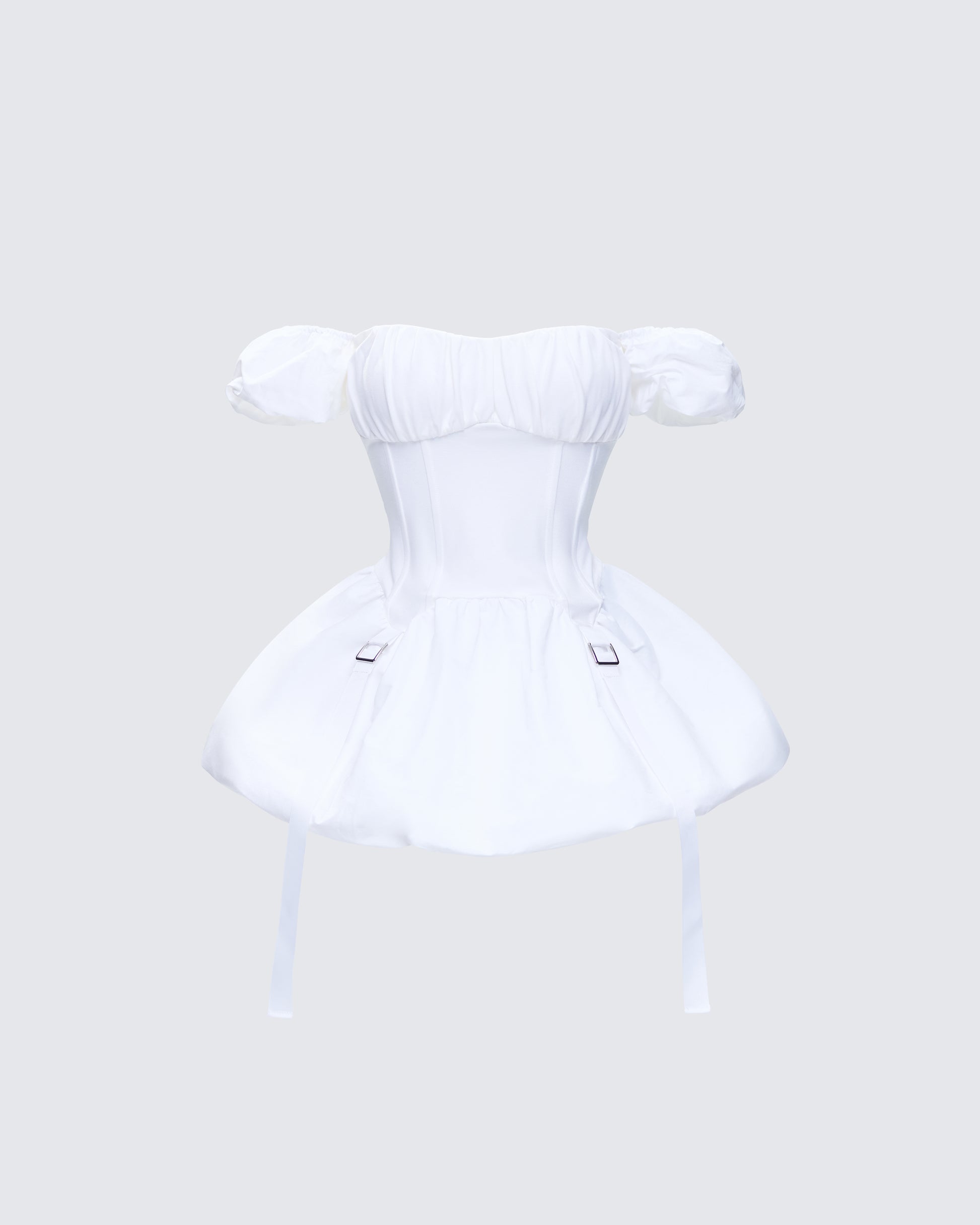 Tabitha White Corset Mini Dress product front