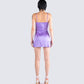 Taffy Purple Wrap Mini Dress