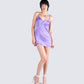 Taffy Purple Wrap Mini Dress
