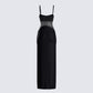 Tahlia Black Rhinestone Maxi Dress