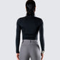 Tana Black Mockneck Top