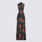 Tata Rose Print Mesh Maxi Dress 3d product front
