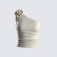 Tawny Ivory One Shoulder Top 3d product front