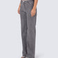 Taya Rhinestone Grey Jeans