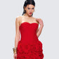 Tayah Red Mesh Corset Top