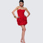 Tayah Red Mesh Corset Top