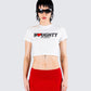 Teagan White Graphic Tee model front