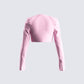Teresa Pink Heart Button Jacket
