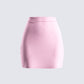 Teresa Pink High Waist Mini Skirt 3d product front
