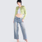 Tess Green Tweed Crop Jacket