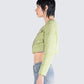 Tess Green Tweed Crop Jacket
