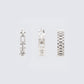 Thais Silver Hoop Set - 3 pack