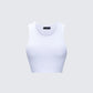 Thea White Jersey Tank