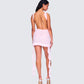 Tiana Pink Ruffle Rosette Dress
