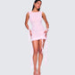 Tiana Pink Ruffle Rosette Dress