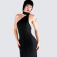 Toni Black One Shoulder Dress