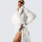 Trista Ivory Faux Fur Coat