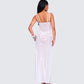 Twyla White Floral Mesh Maxi Dress