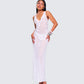 Twyla White Floral Mesh Maxi Dress