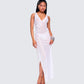 Twyla White Floral Mesh Maxi Dress