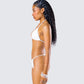 Twyla White Triangle Bikini Top