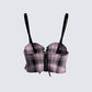 Angel Plaid Crop Top