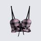Angel Plaid Crop Top