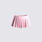 Uma Pink Micro Mini Pleated Skort 3d product front