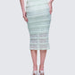 Ursuline Sage Ruffle Trim Skirt