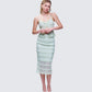 Ursuline Sage Ruffle Trim Skirt